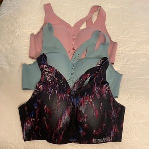 3 Victoria Secret Angel Max Sport Bras 36C